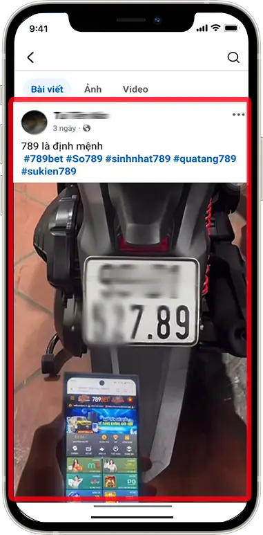 Bước 1: Thực hiện chia sẻ hình ảnh hoặc video trên kênh Facebook hoặc TikTok theo yêu cầu. 